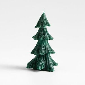 New! Crate&Barrel Mountain Pine Tree Candle 6"